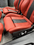 BMW 21-23 G82 M4 Coupe OEM Complete Front Rear Seats Fiona Red Leather Panels