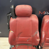 01-06 BMW E46 M3 Convertible Interior Front Heated Seats Imola Red *Notes*