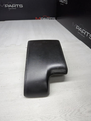 01-06 BMW E46 M3 Center Console Armrest Arm Rest Black Leather *Notes*