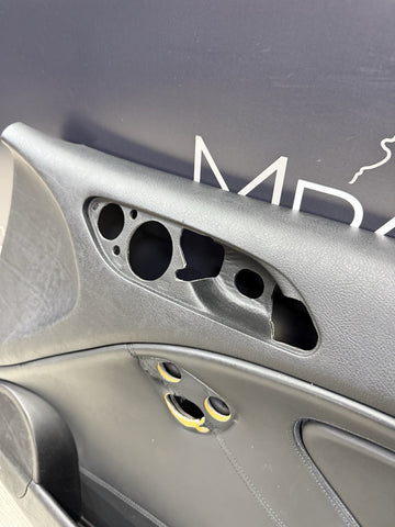 01-06 BMW E46 M3 PASSENGER RIGHT SIDE DOOR PANEL CARD BLACK OEM