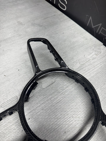 Real Carbon Steering Wheel Bezel For Porsche 911 991 GT3 RS GTS Carrera 2016-18