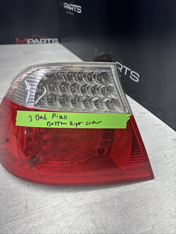 01-06 E46 BMW 330 M3 CONVERTIBLE REAR LED TAIL LIGHT DRIVER 6937453 *PIXELS*