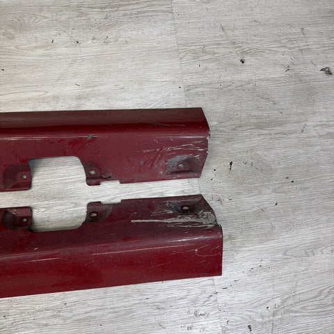 01-06 BMW E46 M3 Rocker Panel Side Skirts OEM Imola Red *Notes*