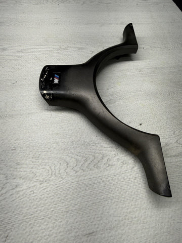 OEM 01-06 BMW E46 M3 Lower Steering Wheel Trim Cover Plate Titan Shadow Grey