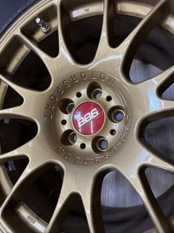 BBS CH017 19” BMW 01-06 E46 M3 Wheels Rims Staggered Set Gold