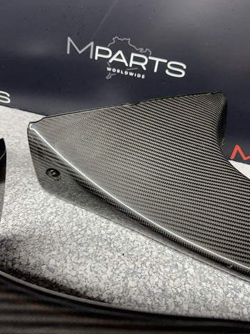 OEM Porsche 718 Cayman 982 GT4RS Weissach Carbon Air Intake Trims Set 982853990