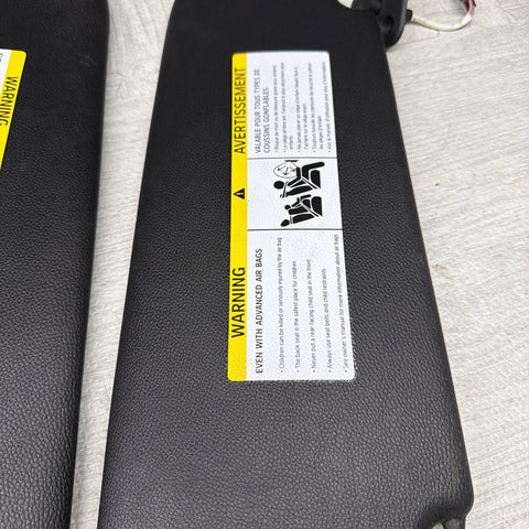 08-13 OEM BMW E92 328 335 M3 Coupe Sun Visors Black Vinyl