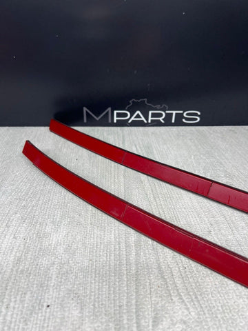 BMW E46 330CI M3 325CI Roof Rails Moldings Trims Imola Red Pair Coupe OEM
