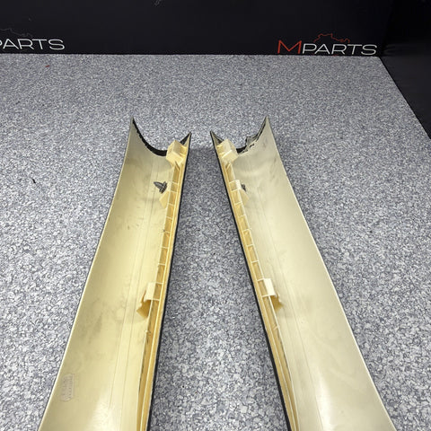 06-10 BMW E63 M6 COUPE Interior A-Pillar Trim Panel Pair L&R  ALCANTARA Set OEM