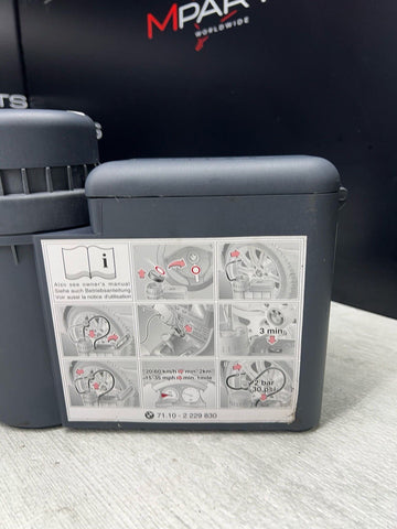 01-06 BMW E46 M3 Emergency Tire Kit Air Compressor Inflating Run Flat Pump