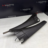 BMW 01-06 E46 325 330 M3 OEM Convertible Rear Top Lateral Trims Panels Black