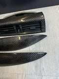 06-07 OEM BMW E63 E64 M6 Front Rear Door Dash Center Console Carbon Trim SET