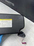 08-13 OEM BMW E92 328 335 M3 Coupe Right Passenger Sun Visor Black Vinyl
