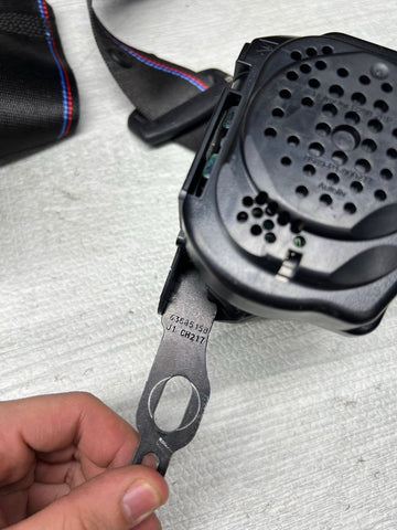 15-20 OEM BMW F82 F83 M4 Competition Rear Seat Belts Seatbelts Retractors Pair