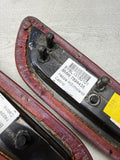 BMW E46 325 330 M3 Convertible Rear Imola Red Upper Armrest Pads 7894431 7894432