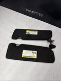 2006-2010 BMW E63 650i M6 Coupe Sun Visors Pair Alcantara OEM *Sticker Flaw