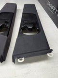 BMW 01-06 E46 Coupe B Pillar Pillars Trims Column Covers Pair Black