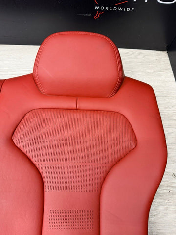 BMW F82 M4 Coupe 15-20 Left Rear Sakhir Orange Leather Back Rest Backrest Seat