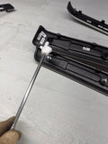 08-13 OEM BMW E92 E93 M3 Brushed Aluminum Interior Trim Dash Panels Set *Tabs