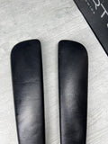 BMW E46 325 330 M3 Front Door Upper Armrest Pads Nappa Black