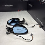 01-06 BMW E46 M3 Side View Door Mirrors Pair Carbon Black  *Notes*