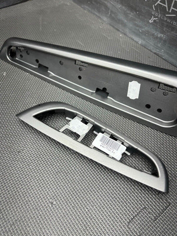 01-06 BMW E46 M3 Convertible Interior Armrests Trim Set Titan Shadow Grey