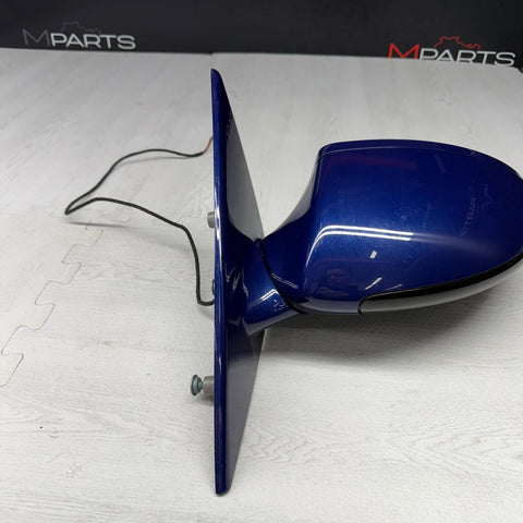 06-10 BMW E63 E64 M6 Left Side View Mirror Auto Dimming Interlagosblau OEM