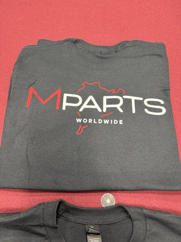 Mpartsworldwide Classic  Tee T Shirt T-Shirt 2025 Black Company Design Large L