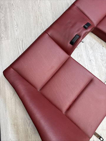 BMW 01-06 E46 M3 Convertible Rear Seat Back Rest Imola Red Leather Backrest