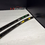 BMW E46 325 330 M3 Roof Rails Moldings Trims Pair Coupe OEM Jet Black