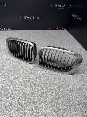 BMW OEM 01-06 E46 M3 Front Kidney Grilles Chrome 51138208685 51138208686
