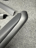 01-06 BMW E46 M3 Coupe Interior Armrests Trim Set Brushed Aluminum *4 Tabs