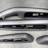 01-06 BMW E46 M3 Convertible Interior Armrests Trim Set Brushed Aluminum *Notes*