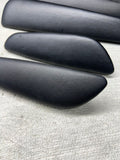 01-06 BMW E46 M3 Convertible Door Arm Rest Armrest Pads Black *2 Broken Tabs