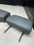 BMW 08-13 E93 M3 Convertible Rear Seat Headrests Head Rests Silverstone Grey OEM