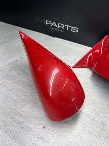 95-99 BMW E36 M3 Coupe Side Mirrors Pair Red