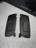 BMW 94-99 E36 M3 Sedan Black Sun Visors Sunvisors Pair OEM