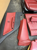 BMW E46 M3 01-06 Coupe Imola Red Nappa Leather Interior Seats Panels Set OEM