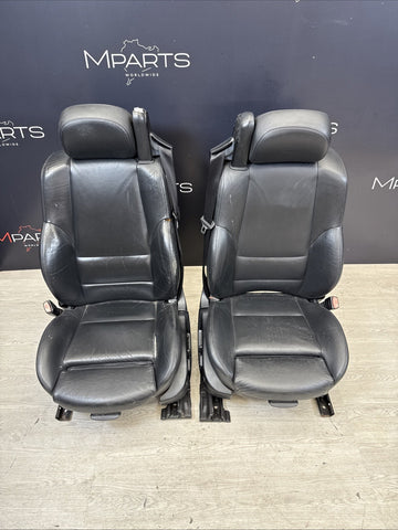 01-06 BMW E46 M3 Convertible Interior Front Non Heated Seats Black