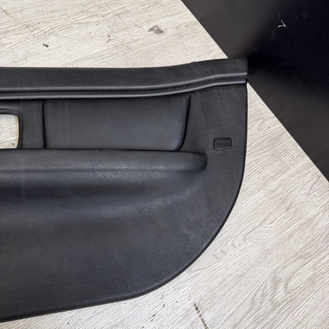 96-02 BMW Z3M Front Passenger Right Door Card Panel Cover Trim Leather Black