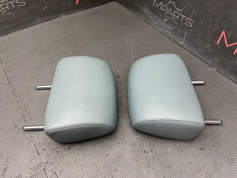 2008-2013 BMW E90 E93 M3 Coupe Sedan Rear Seat Headrests Grey Leather OEM