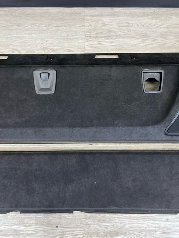 13-16 BMW F10 M5 REAR DECK SPEAKER COVERS PARCEL SHELF COVER PANEL ALCANTARA OEM