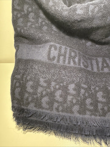 NEW Christian Dior WW Plaids D Oblique Summer Blanket C540 Navy Blue