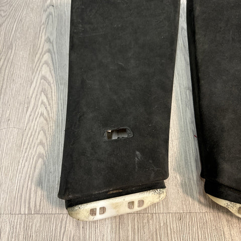 13-19 OEM BMW F06 M6 Left Right Side Black B Pillar Upper Trim Alcantara Black