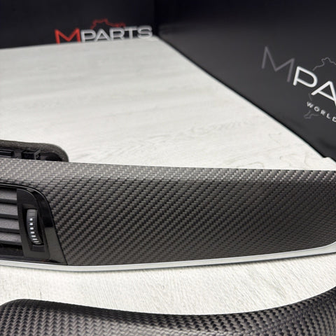 BMW F87 M2 16-21 Front Dry Carbon Fiber Interior Trim Panel Set of 4 OEM