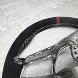 PORSCHE 991 GT3 991.2 GT 3 RS 997.2 BLK LEATHER PDK SHIFT STERRING WHEEL RED TOP