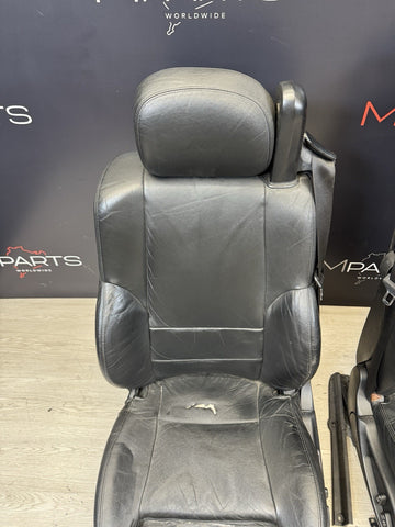 01-06 BMW E46 M3 Convertible Interior Front Heated Seats Black *Notes*