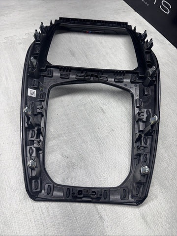 BMW F97 X3M 21-26 Competition Front Center Console Black Trim Panel OEM