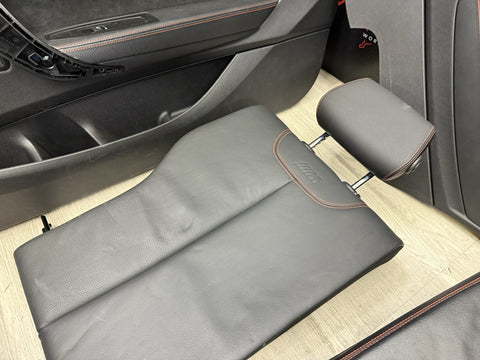 19-21 BMW F87 M2 Coupe Competition Interior Seats & Panels Black Red Stitching