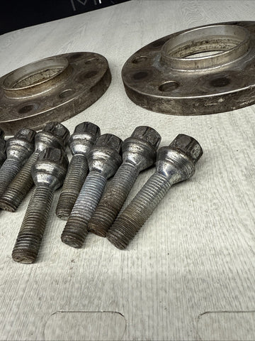 15MM Spacers + Extended Bolts PAIR 5x120 BMW E SERIES